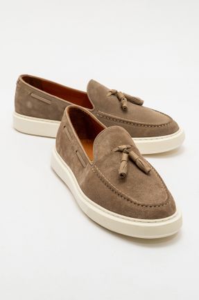 کفش کلاسیک قهوه ای مردانه جیر پاشنه کوتاه ( 4 - 1 cm ) پاشنه ساده کد 829724213