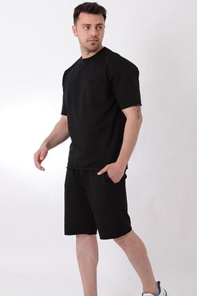 ست کرمکن اسپرت مشکی مردانه پنبه ای ByTrend - کد 829701189