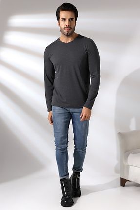 تیشرت طوسی مردانه رگولار RUN RUN - کد 782218809
