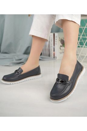 بابت سرمه ای زنانه چرم خالص Elf Shoes & Bags - کد 825685765