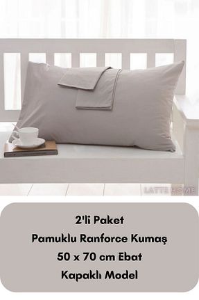روکش بالش طوسی LATTE TEKSTİL - کد 829780601