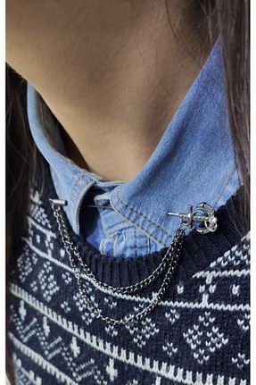 سنجاق سینه زنانه فلزی Elegante Cravatte - کد 99229635
