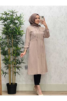 کلاه و ابایا طوسی زنانه بافتنی azzebutik - کد 829773088