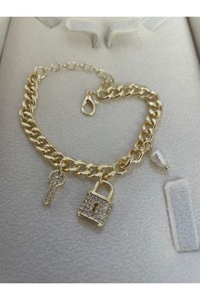 دستبند جواهر طلائی زنانه کد 830133527
