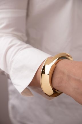 دستبند جواهر طلائی زنانه فلزی کد 830016881