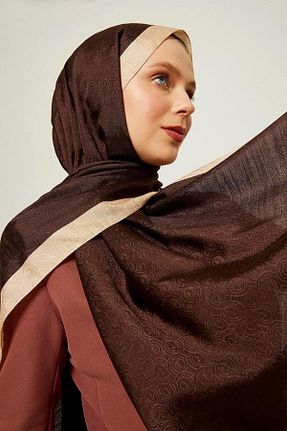 شال قهوه ای زنانه اکریلیک Levidor - کد 830208078