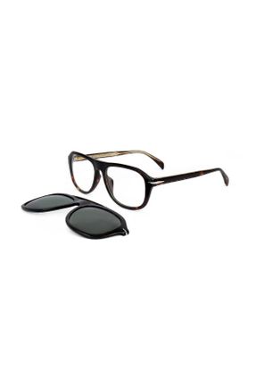 عینک آفتابی مشکی زنانه 54 UV400 فلزی مات هندسی کد 830022467