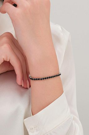 دستبند نقره سفید زنانه 925 عیار Tmt Silver - کد 830135497
