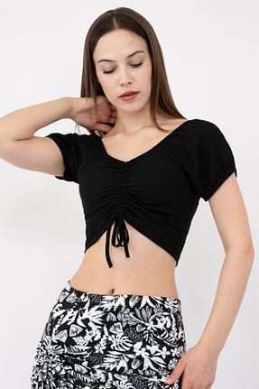 بلوز مشکی زنانه ساده Soyo - کد 830310267