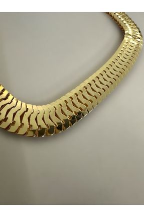 گردنبند جواهر طلائی زنانه برنز کد 830348393