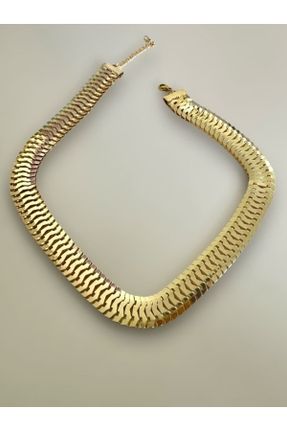 گردنبند جواهر طلائی زنانه برنز کد 830348393