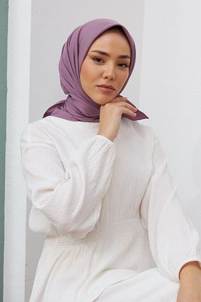 روسری بنفش پلی استر Silk Home - کد 830265263