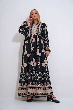 لباس بژ زنانه بافتنی Trend Alaçatı Stili - کد 829289354
