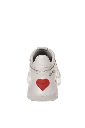 کفش اسنیکر سفید زنانه بند دار Love Moschino - کد 829720000
