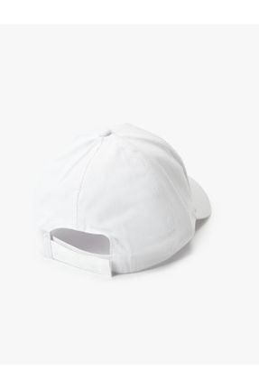 کلاه سفید زنانه پنبه (نخی) کد 827309991