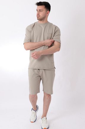 ست کرمکن اسپرت بژ مردانه پنبه ای ByTrend - کد 829704247