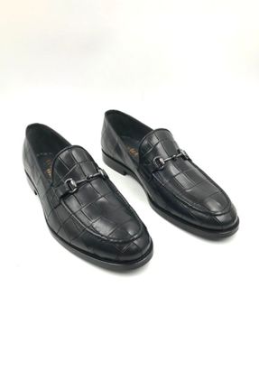 کفش کلاسیک مشکی مردانه پاشنه کوتاه ( 4 - 1 cm ) پاشنه ساده کد 778464141