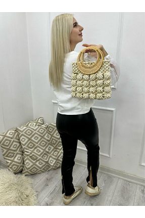 کیف دستی نباتی زنانه سایز متوسط My Royal Macromes - کد 808705527