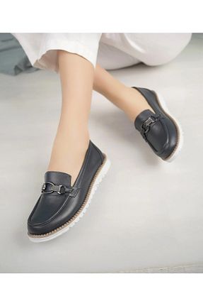 بابت سرمه ای زنانه چرم خالص Elf Shoes & Bags - کد 825685765