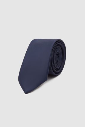 کراوات سرمه ای مردانه پلی استر کد 734391496
