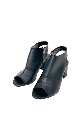 کفش پاشنه بلند کلاسیک مشکی زنانه چرم مصنوعی bescobel - کد 829898337