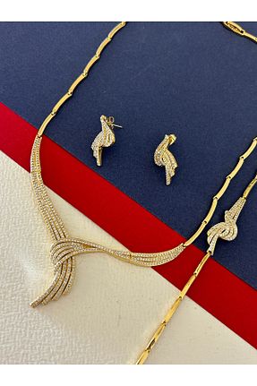 ست جواهر طلائی زنانه روکش طلا JEICON ATELIER - کد 829953689
