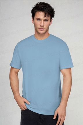 تی شرت مشکی مردانه یقه گرد پنبه (نخی) رگولار 3