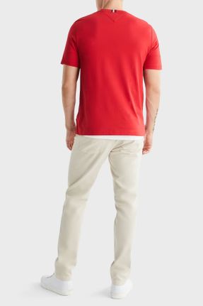 تی شرت قرمز مردانه یقه گرد رگولار بیسیک کد 830137195
