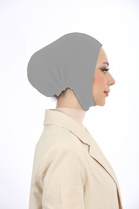 کلاه شنای حجاب طوسی زنانه Melodi Scarf - کد 830134121