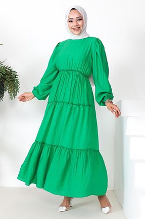 لباس حجاب سبز زنانه Fitted Genel Markalar - کد 830301562