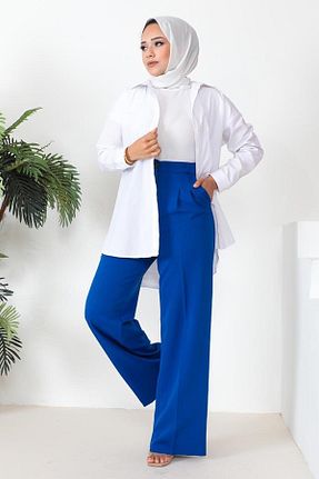 شلوار حجاب سرمه ای زنانه بافتنی NRS - کد 830301690