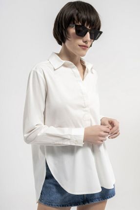 پیراهن سفید زنانه اسلیم فیت کد 830394205
