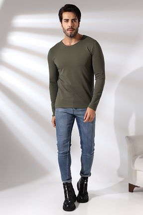 تیشرت خاکی مردانه اسلیم فیت Endies - کد 782150154