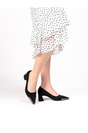 کفش پاشنه بلند کلاسیک مشکی زنانه پاشنه نازک پاشنه متوسط ( 5 - 9 cm ) کد 821098204