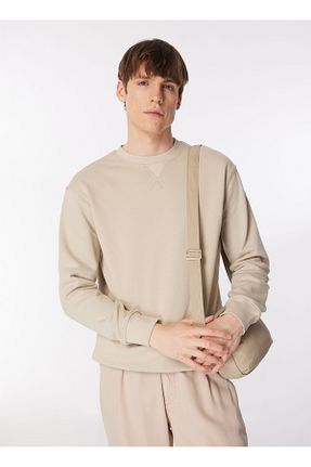 سوئیشرت بژ مردانه ساده Wrangler - کد 829718311