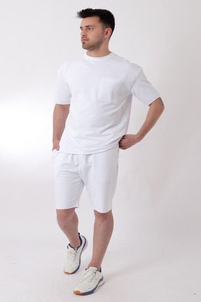 ست کرمکن اسپرت سفید مردانه پنبه ای ByTrend - کد 829705125