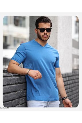 تیشرت آبی مردانه رگولار Spor Life - کد 829773777