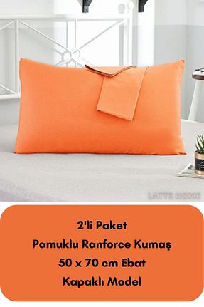 روکش بالش نارنجی LATTE TEKSTİL - کد 829788814