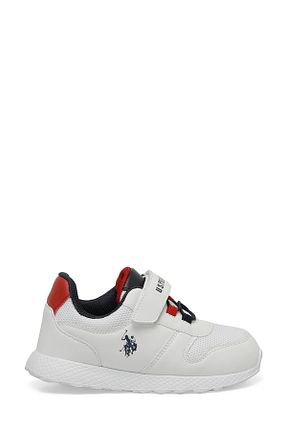کفش اسنیکر سفید بچه گانه بند دار U.S. Polo Assn. - کد 829886280