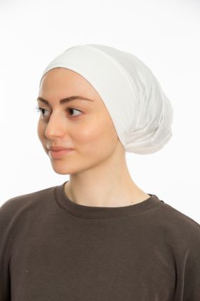 کلاه شنای اسلامی سفید زنانه کد 830314139