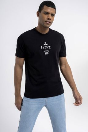 تی شرت مشکی مردانه اسلیم فیت کد 830366635