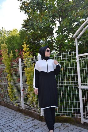 ست گرمکن حجاب مشکی زنانه رگولار AYSUN AYDEMİR - کد 118217906