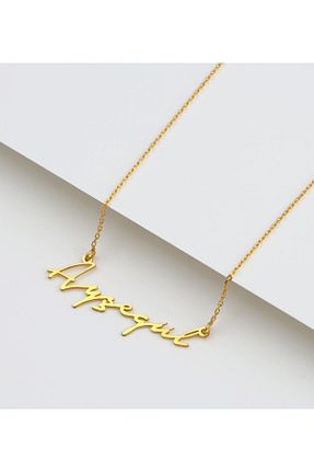 گردنبند نقره طلائی زنانه 925 عیار Gümüşistan - کد 762208943