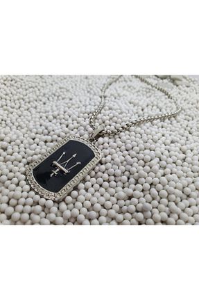 گردنبند استیل ( فولاد ) مردانه نقره ERKEK KOLYE STORE - کد 115473318