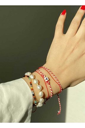 دستبند جواهر قرمز زنانه DEME - کد 118694597