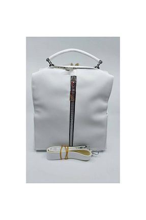 کوله پشتی سفید زنانه سایز متوسط hbs - کد 118769343