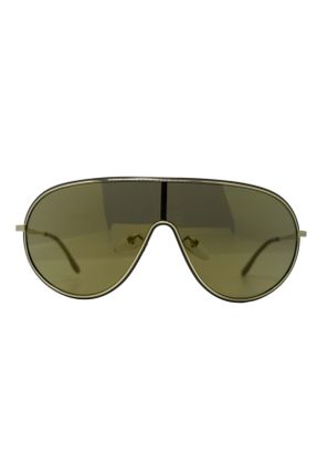 عینک آفتابی زرد زنانه 40 و پائین تر UV400 فلزی آینه ای هندسی کد 119012385