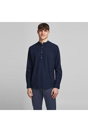 پیراهن سرمه ای مردانه رگولار Jack & Jones - کد 118915001