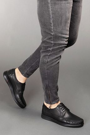 کفش کلاسیک مشکی مردانه چرم خالص maximoda - کد 119359292