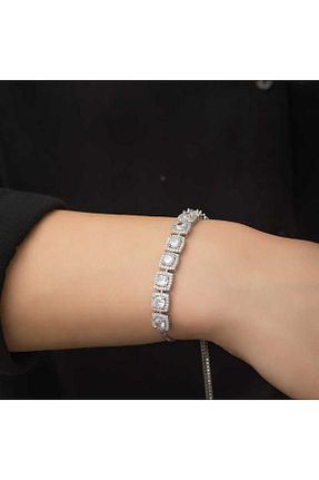 دستبند نقره زنانه 925 عیار Gumush - کد 358503745